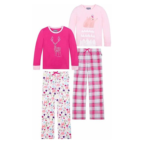 Eddie Bauer Quest Fleece Kid's 4-Piece Mix & Match Pajama Set (L 14/16) NWT - Picture 1 of 16